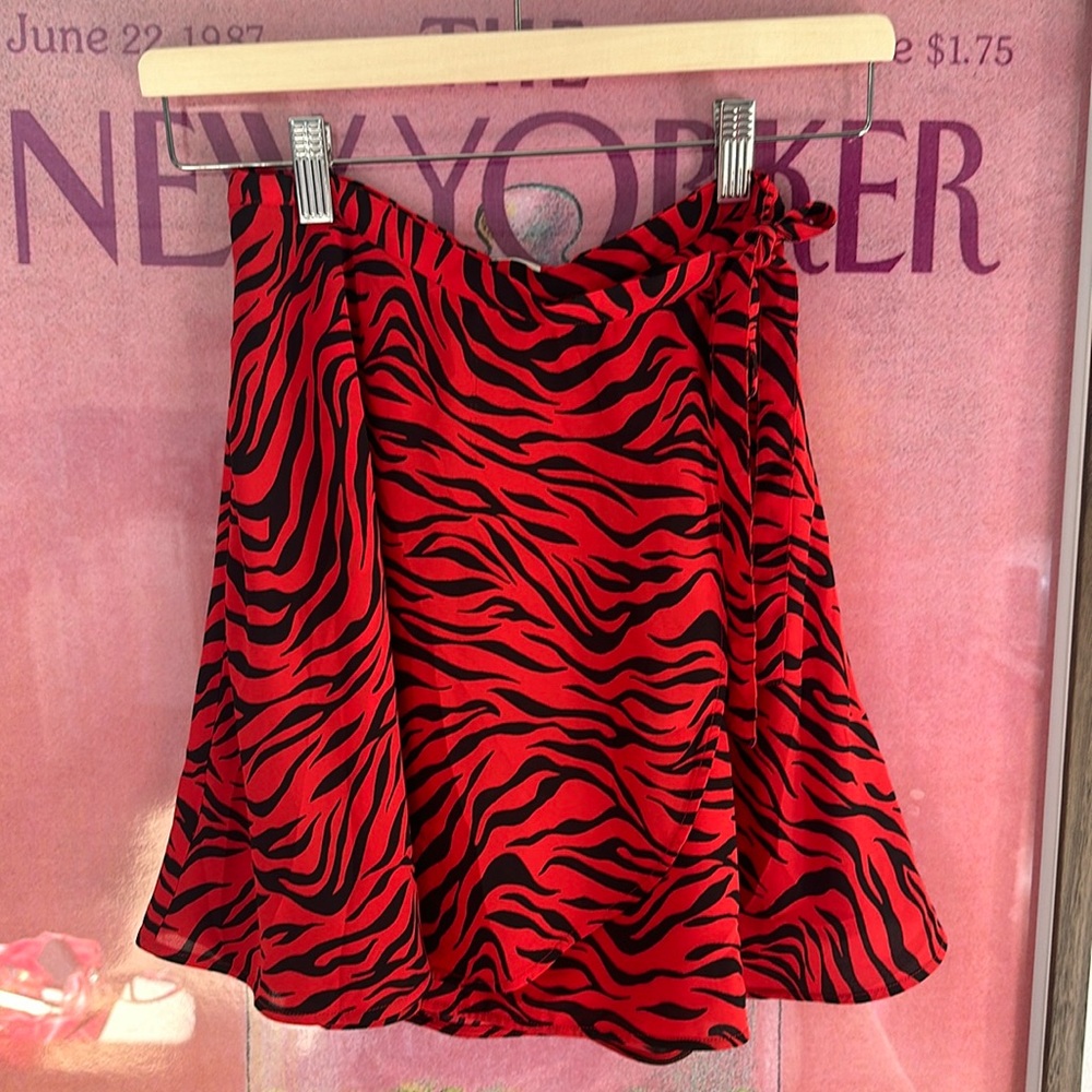 SUNDAY BEST ZEBRA WRAP SKIRT